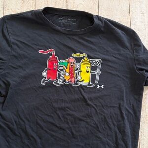 Under Armour Black Tee with Fun Graphic